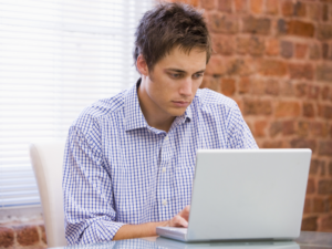 man at laptop