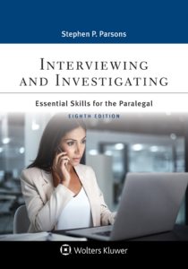 Interviewing & Investigating eighth edition textbook cover