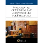 Fundamentals of Criminal Law and Procedure for Paralegals 4th edition Cover