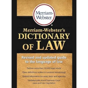 Merriam-Webster's Dictionary of Law